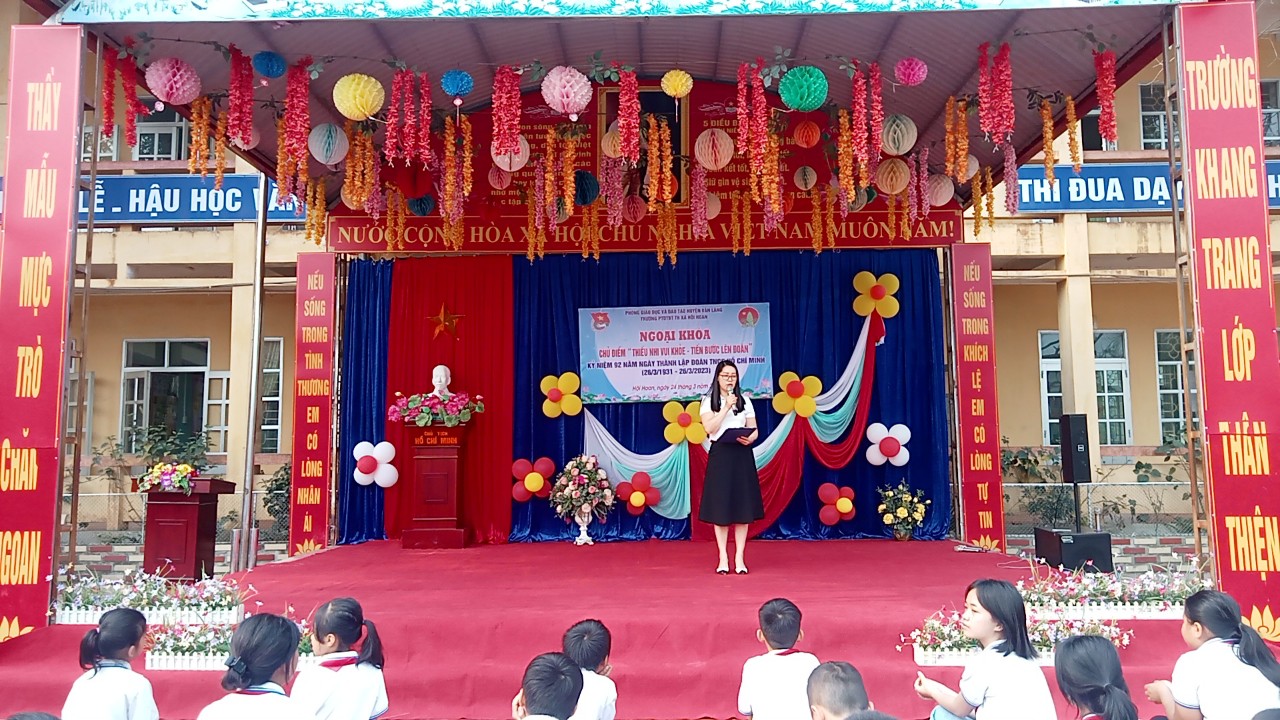 NGOẠI KHOÁ CHỦ DIỂM " THIẾU NHI VUI KHỎE - TIẾN BƯỚC LÊN ĐOÀN"